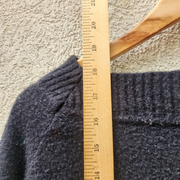 ABERCROMBIE FITCH Women's Sweater XS Blue Striped Merino Wool Y2K Cropped - Picture 8 of 9